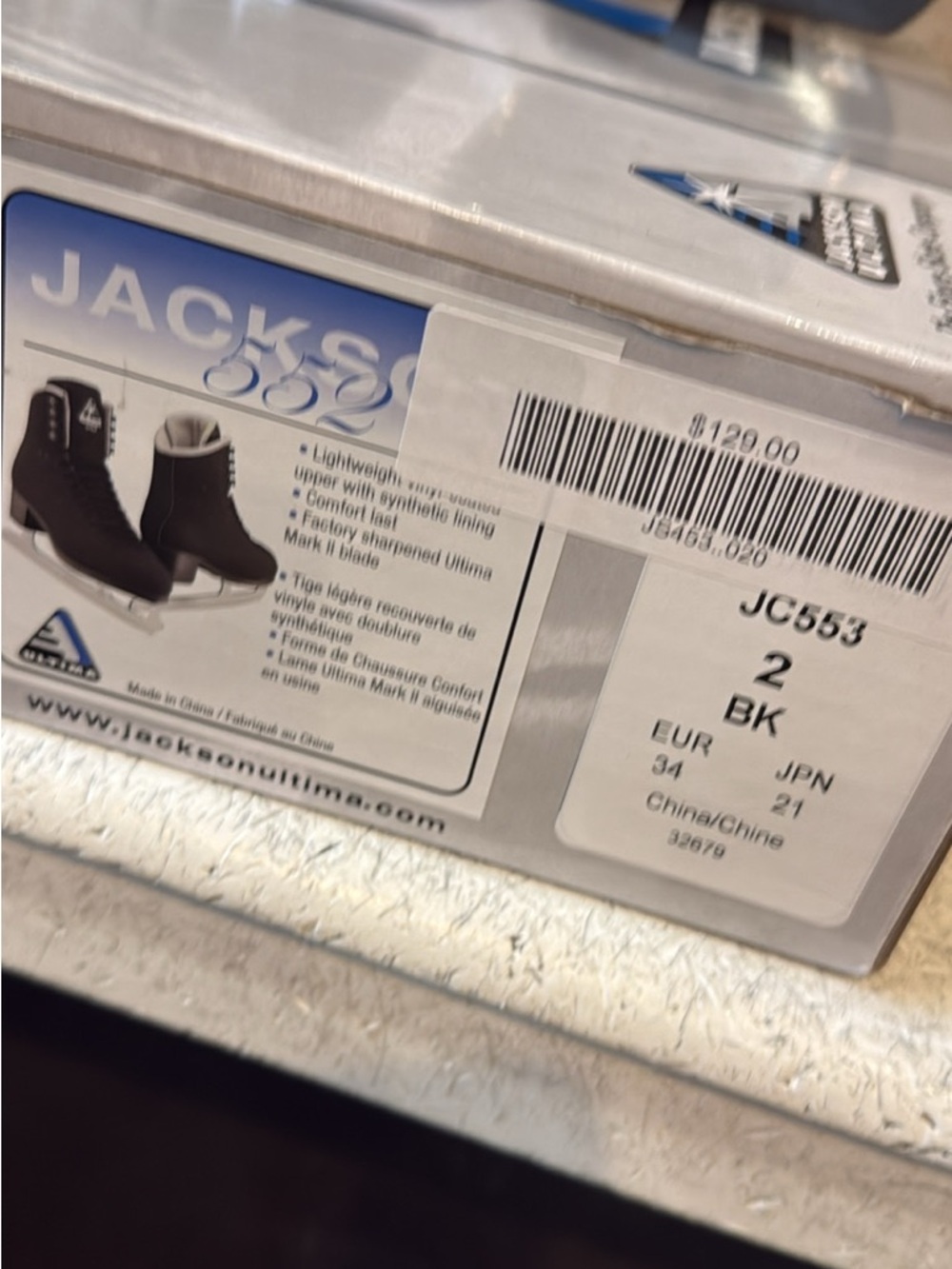 JACKSON Black Figure Ice Skates - Picture 2 of 5
